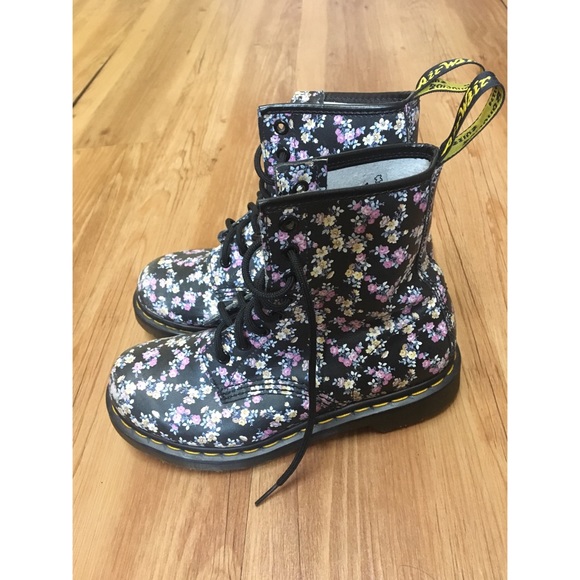 Dr. Martens 1460 Mini Tydee Floral Boots - Picture 2 of 7